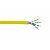 Kabel FTP (F/UTP), skrętka, kat5E, drut, wewnętrzny, żółty, LSOH, 4x2x24 AWG, 305m