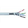 Przewód S/FTP (PiMF) Wave Cables, kat.6A, wewnętrzny, szary, LSOH/LSZH, 4x2x26 AWG, Cu, 305 m, linka