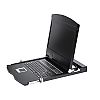 Konsola KVM LCD, 19", 1-portowy KVM, 1U, rack, pojedyncza szyna (Wave KVM)