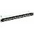 Patch panel 24-portowy, STP, kat. 6A, 1U, 19", złącza typu Krone, uchwyty na kabel