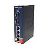 IGPS-1042GP-24V, Switch przemysłowy niezarządzalny, DIN, 4x 10/1000 RJ-45 PoE + 2x 1000 SFP