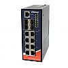 ORing IGPS-9084GP-LA-24V, Switch zarządzalny, 8x 10/1000 RJ-45 PoE + 4 sloty SFP / RJ-45, O/Open-Ring <30ms
