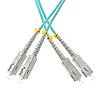 Patchcord światłowodowy SC/UPC-SC/UPC, MM, 50/125, dupleks, OM3,  2m