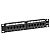 Patch panel, 12 portów UTP kat5e, 1U 10", złącza typu IDC