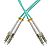 Patchcord światłowodowy wielomodowy, LC/UPC-LC/UPC, 50/125, dupleks, włókno OM3,  10m