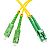 Patchcord światłowodowy jednomodowy SC/APC-LC/APC, 9/125, dupleks, włókno G652D,  długość 2m