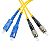 Patchcord światłowodowy SC/UPC-FC/UPC, SM, 9/125, dupleks, włókno G652D,  3 m
