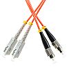 Patchcord światłowodowy wielomodowy SC/UPC-FC/UPC, 50/125, dupleks, włókno OM2  długość 1m