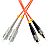Patchcord światłowodowy SC/UPC-FC/UPC, MM, 50/125, dupleks, włókno OM2,  2 m