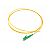Pigtail światłowodowy jednomodowy LC/APC, 9/125, 0,9mm, włókno G652D, 1m