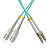 Patchcord światłowodowy wielomodowy, SC/UPC-LC/UPC, 50/125, dupleks, włókno OM3,  1m