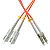 Patchcord światłowodowy wielomodowy, SC/UPC-LC/UPC, 62,5/125, dupleks, włókno OM1,  1m