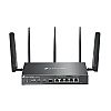 Bezprzewodowy gigabitowy router VPN Omada, standard AX, 3000Mbps, 5x 10/100/1000 RJ-45, 1x slot SFP, PoE+, desktop (TP-Link ER706WP-4G)