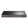 TP-Link Mercusys MS118CP, Switch niezarządzalny, 16x 10/100 RJ-45, 2x Combo Gigabit, PoE, 19"
