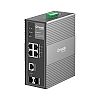 Switch zarządzalny, 4x 10/100/1000 RJ-45, 1x SFP/RJ45 Combo, 1x SFP, PoE++, DIN (TP-Link IES206GPP)