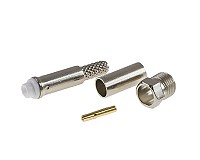 Złącze żeńskie FME zaciskane na przewód: (RG58)