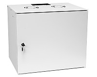 Szafa wisząca 9U 19", 450x520x400 mm (wys,szer,gł), drzwi metalowe