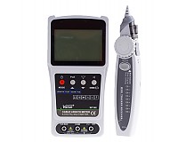 Tester okablowania LCD PoE, RJ45, RJ11, multimetr, cyfrowy szukacz par (WT36E)