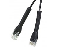 Patchcord UTP-K6a; 1,5 m; czarny; LSOH/LSZH, ultra flex