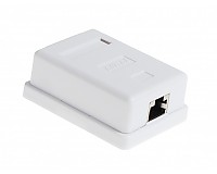 Ekranowana puszka natynkowa, kat. 6a, 1x RJ-45