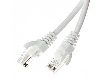 Patchcord UTP-K5e; 1,0 m; biały; LSOH/LSZH