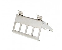 Mocowanie dla 4 gniazd keystone na szynę DIN (TS35)