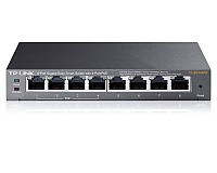 Switch inteligentny, 8x 10/100/1000 RJ-45, PoE, desktop (TP-Link TL-SG108PE)