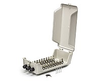 Skrzynka rozdzielcza dla 100 par, zamykana na klucz, zewnętrzna