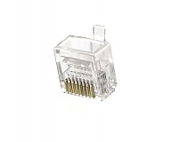 Złącze męskie WM8p8c (RJ-45), kat. 5e, na przewód okrągły, linka, krótkie