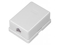 Puszka natynkowa PN2-6 ze złączem żeńskim 6p6c (midi)