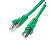 Patchcord FTP-K5e; 1,5 m; zielony; LSOH/LSZH