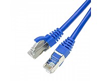Patchcord S/FTP-K6A (PiMF); 2,0 m; niebieski