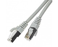 Patchcord S/FTP-K6A (PiMF); 3,0 m; szary; LSOH/LSZH