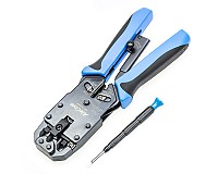 Czołowa zaciskarka złączy modularnych 10p, 8p (RJ-45), 6p (RJ-12, RJ-11), 4p (RJ-10, RJ-9) (Hanlong HT-200AR)