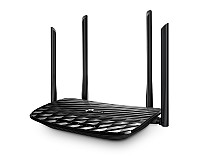Bezprzewodowy router dwupasmowy Dual-band AC1200, standard AC, 1200Mb/s, gigabitowe porty Ethernet (TP-Link Archer C6)