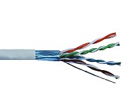 Przewód F/UTP Wave Cables, kat.5E, wewnętrzny, szary, 4x2x26 AWG, Cu, 305 m, linka