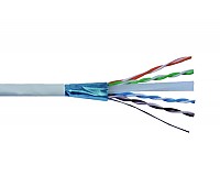 Przewód F/UTP Wave Cables, kat.6, wewnętrzny, szary, 4x2x26 AWG, Cu, 305 m, linka