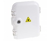 Przełącznica FTTH, IP65, 8x SC simplex, bez adapterów, zamykana na klucz