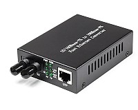 Konwerter 10/100 Mbps RJ-45/ST, MM 1310nm, 2km (Wave Optics, WO-KA-MDT-002K)