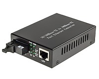 Konwerter 10/100 Mbps RJ-45/SC, SM 1550nm, 20km, WDM, LFP (Wave Optics, WO-KA-SWS-020K-B)