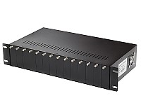 Rack na 14 konwerterów z podwójnym modułem zasilania (Wave Optics, WO-KR-14)