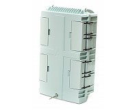 Przełącznica FTTH, IP65, 24x SC simplex, bez adapterów, zamykana na klucz