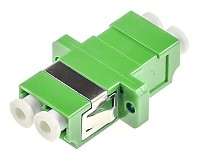 Adapter światłowodowy LC/APC duplex, jednomodowy