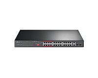Switch niezarządzalny, 24x 10/100 RJ-45, 2x 10/100/1000 RJ-45, 2x SFP, PoE+ (TP-Link TL-SL1226P)