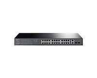 Switch inteligentny, 26x 10/100/1000 RJ-45, 2x SFP, PoE+, 19" (TP-Link TL-SG1428PE)