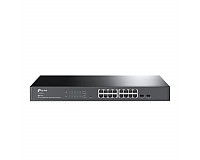 Switch inteligentny, 16x 10/100/1000 RJ-45, 2x SFP, 19" (TP-Link TL-SG2218)