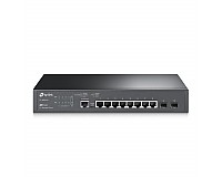 Switch zarządzalny, 8x 10/100/1000 RJ-45, 2x slot SFP, 11,6" z uchwytami na 19" (TP-Link TL-SG3210)