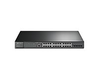 Switch zarządzalny, 24x 10/100/1000 RJ-45, 4x slot SFP, PoE+, 19" (TP-Link TL-SG3428MP)
