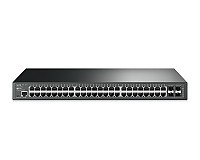 Switch zarządzalny, 48x 10/100/1000 RJ-45, 4x slot SFP, 19" (TP-Link TL-SG3452)