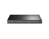 Switch zarządzalny, 48x 10/100/1000 RJ-45, 4x slot SFP, PoE+, 19" (TP-Link TL-SG3452P)